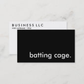 batting cage. business card (Front/Back)