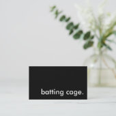 batting cage. business card (Standing Front)