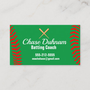 Batting Coach Baseball Softball Business Card