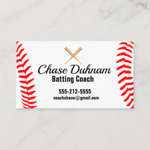Batting Coach Business Card