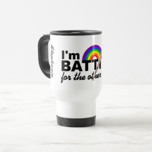 "Batting for the Other Team" custom name mugs