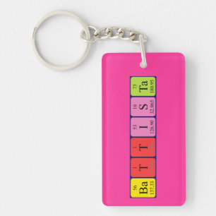 Battista periodic table name keyring
