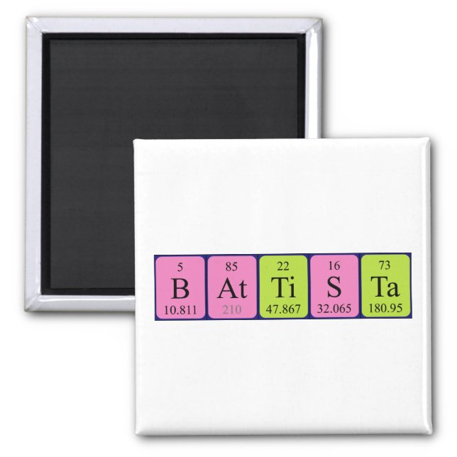 Battista periodic table name magnet (Front)