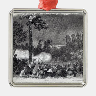 Battle at Corrack's Ford Metal Tree Decoration