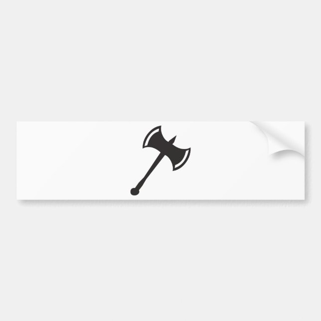 Battle Axe Bumper Sticker (Front)