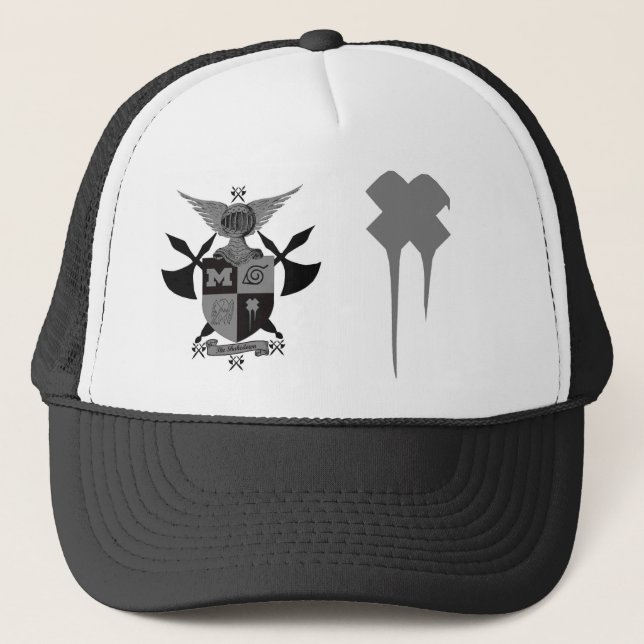 battle axe warriors, drippy x trucker hat (Front)