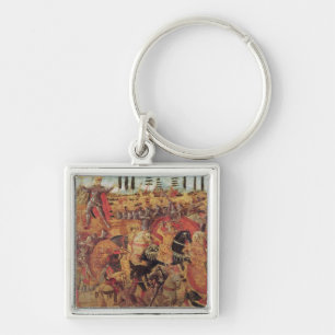 Battle between Darius and Alexander the Great Key Ring