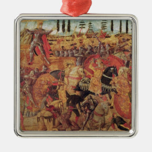 Battle between Darius  and Alexander the Great Metal Tree Decoration