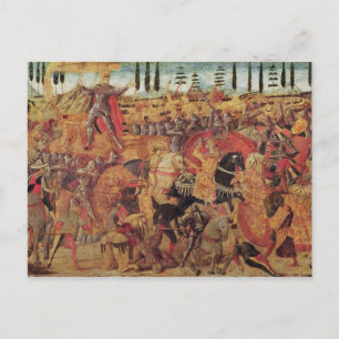 Battle between Darius  and Alexander the Great Postcard