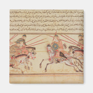 Battle between Mongol tribes, 13th century Magnet