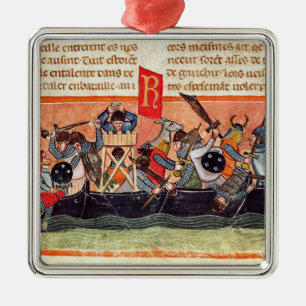 Battle between Romans and Gauls Metal Tree Decoration