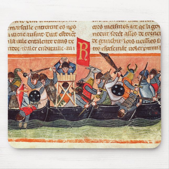 Battle between Romans and Gauls Mouse Mat (Front)