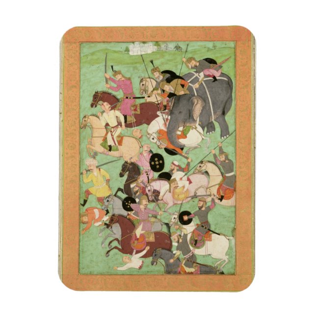 Battle between the forces of Iran and Turan, illus Magnet (Vertical)