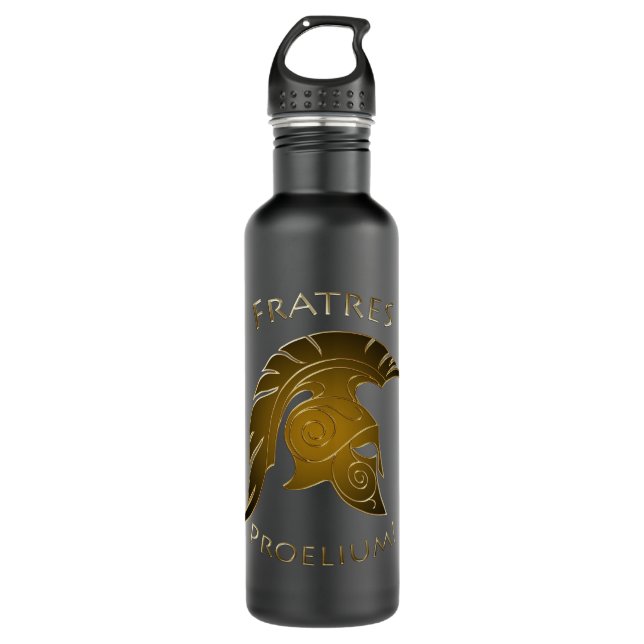 Battle Bronze Spartan Warrior Pine 710 Ml Water Bottle (Front)