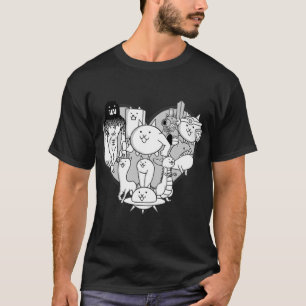 Battle Cats Evolved Cats Mural   T-Shirt