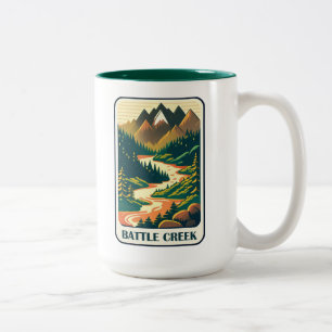 Battle Creek Idaho Colours Two-Tone Coffee Mug