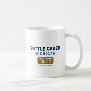 Battle Creek Michigan Great Lake State Coffee Mug