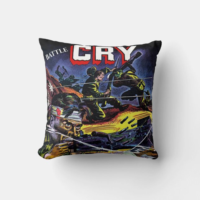 Battle Cry 07 War Vintage Comics Cushion (Front)