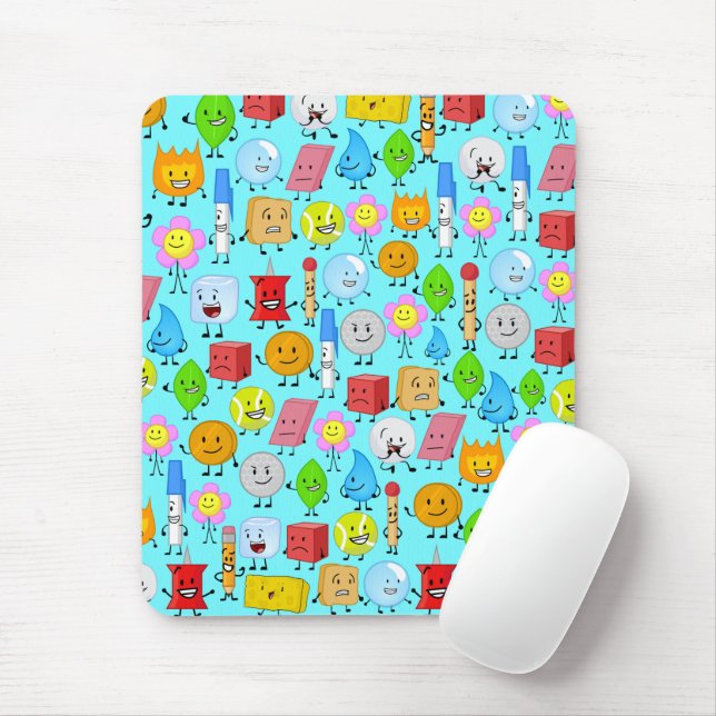 battle for dream island pattern mousepad (With Mouse)