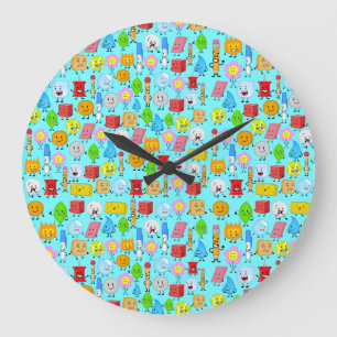 battle for dream island pattern wall clock
