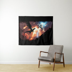Battle In Outer Space - Dragon and Pegasus Tapestry