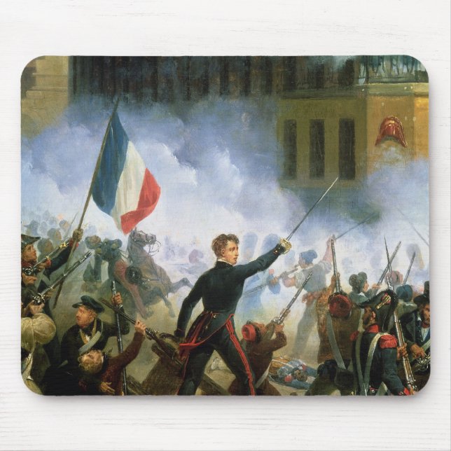 Battle in the Rue de Rohan Mouse Mat (Front)