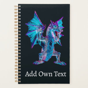 Battle Mage Blue Fire Dragon Inferno Fantasy Planner