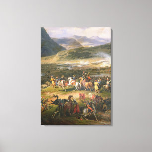 Battle Mount Thabor, detail Napoleon and his Canvas Print
