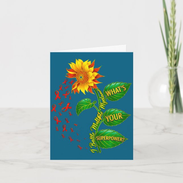 Battle multiple myeloma what's superpower warrior card (Front)