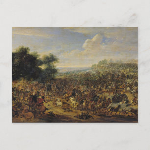 Battle near a Bridge Postcard