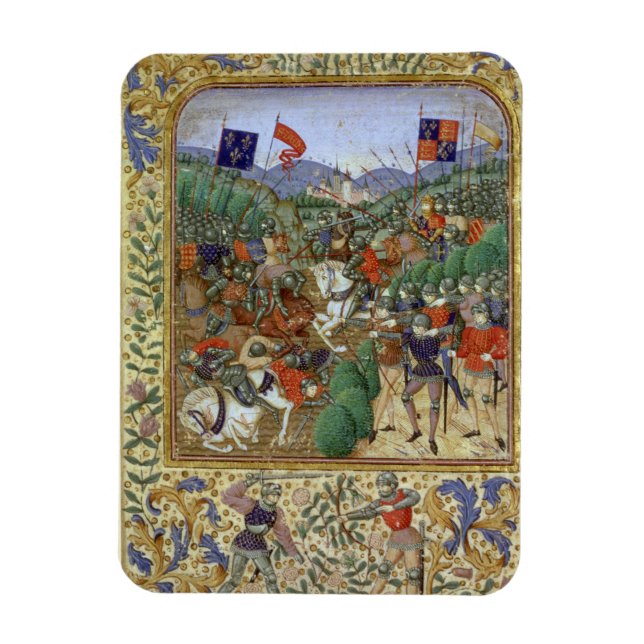 Battle of Agincourt, October 25th 1415 (w/c on pap Magnet (Vertical)