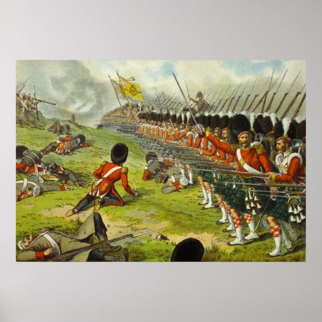 Battle of Alma Sutherland Highlanders 1854 Poster (Front)