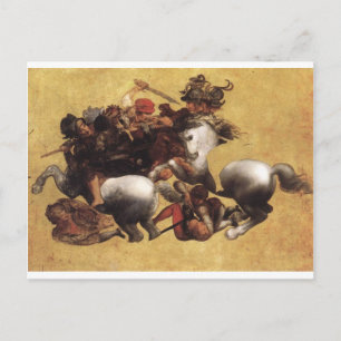 Battle of Anghiari by Leonardo da Vinci Postcard