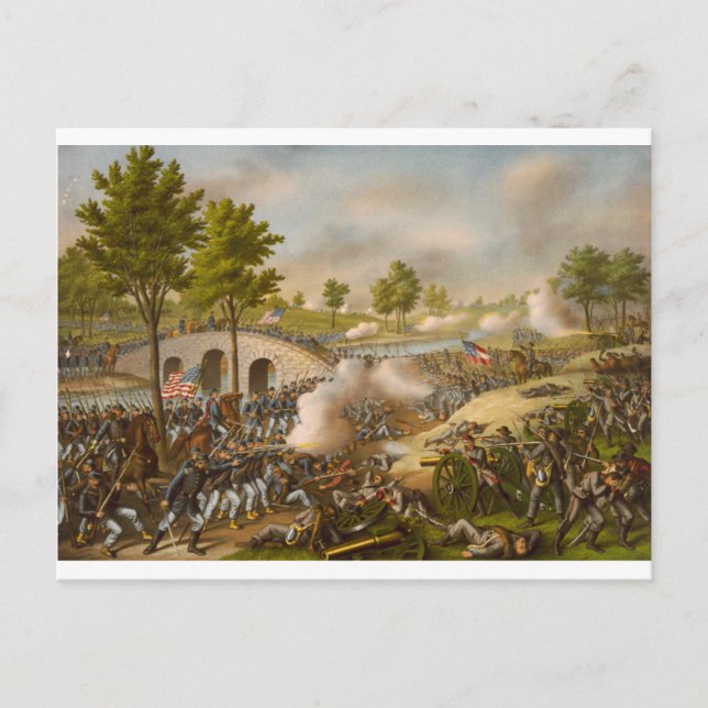 Battle of Antietam--Army of the Potomac Postcard (Front)