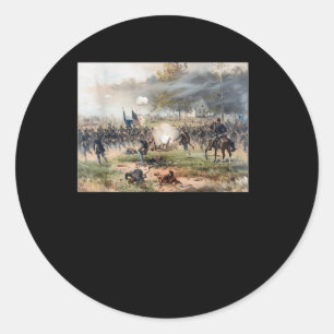 Battle Of Antietam - Civil War Classic Round Sticker