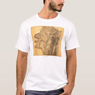 Battle of Antietam - Civil War Panoramic Map 6 T-Shirt