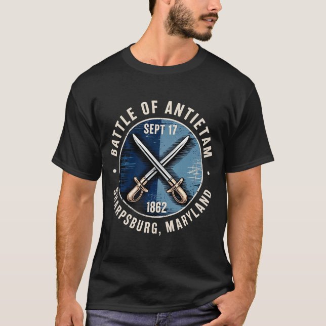 Battle of Antietam T-Shirt Civil War History tsh (Front)