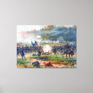 Battle of Antietam Thure de Thulstrup 1887 Restore Canvas Print