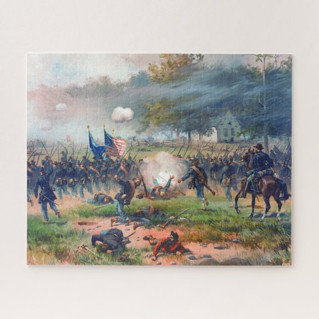 Battle of Antietam Thure de Thulstrup 1887 Restore Jigsaw Puzzle (Horizontal)