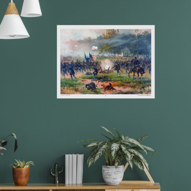 Battle of Antietam Thure de Thulstrup 1887 Restore Poster (Living Room 1)