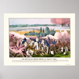 Battle of Baton Rouge by  1862 Poster