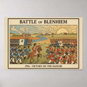 Battle of Blenheim Illustration Poster