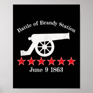 Battle Of Brandy Station Civil Battles War Cannon Poster
