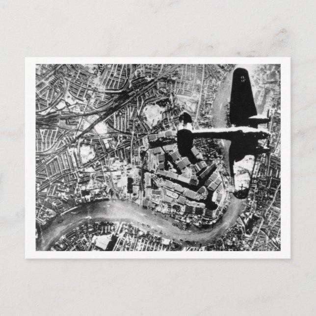 Battle Of Britain & The Blitz: #8 Over the Thames Postcard (Front)