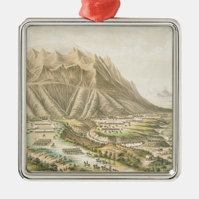 Battle of Buena Vista Metal Tree Decoration (Front)