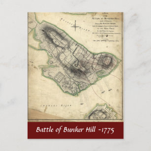 Battle of Bunker Hill -1775 Postcard