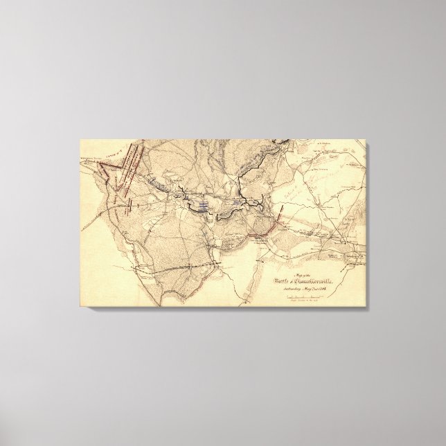 Battle of Chancellorsville 2 Canvas Print (Front)