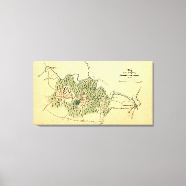 Battle of Chancellorsville 3 Canvas Print (Front)