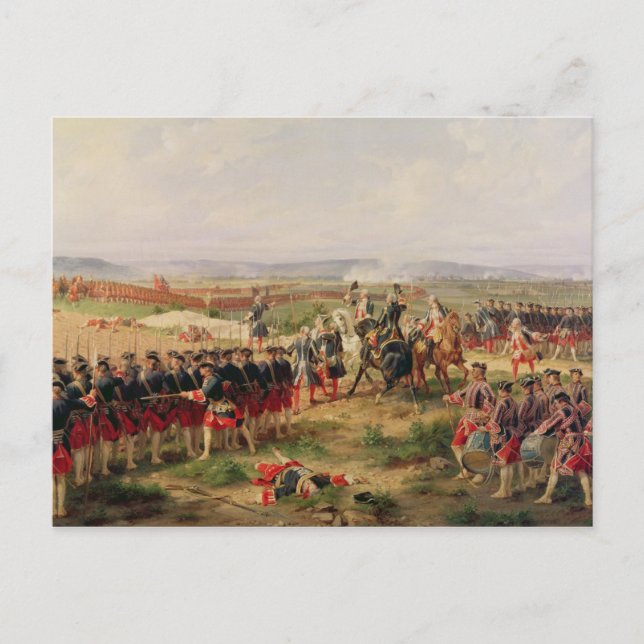 Battle of Fontenoy Postcard (Front)