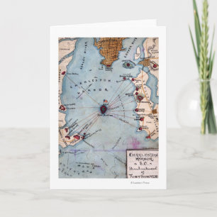 Battle of Fort Sumter - Civil War Panoramic Card